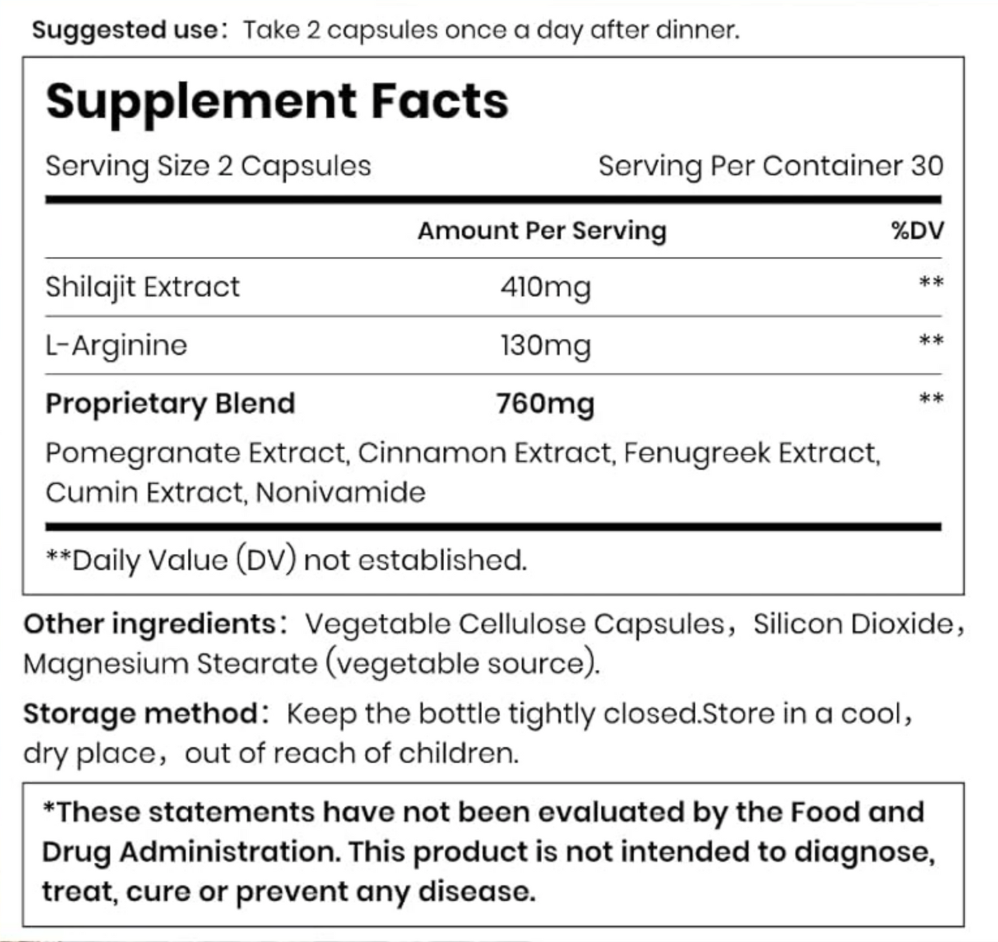 Shilajit Ultra 60 Capsulas