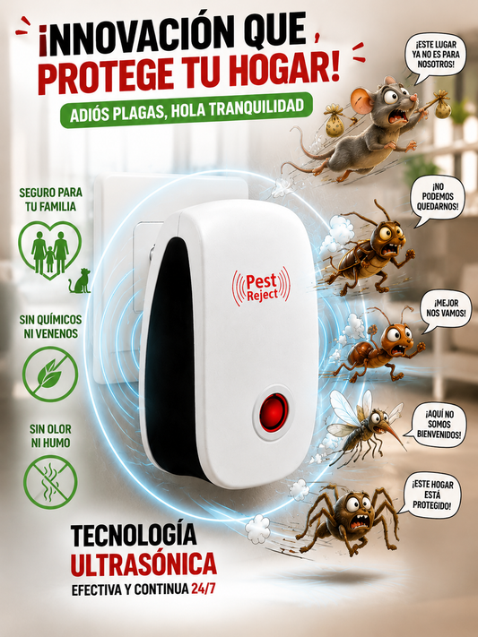 Repelente Ultrasónico para Insectos y Roedores